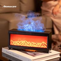 Diffuseur d'huiles essentielles de flamme imitant l'arôme de feu coloré Led avec télécommande