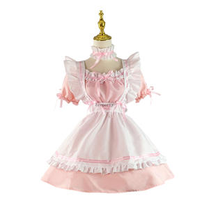 Disfraces de mucama Lolita para niñas y mujeres, uniforme de Cosplay, animación, atuendo japonés, ropa, color negro, <span class=keywords><strong>2021</strong></span> - Product Image 5