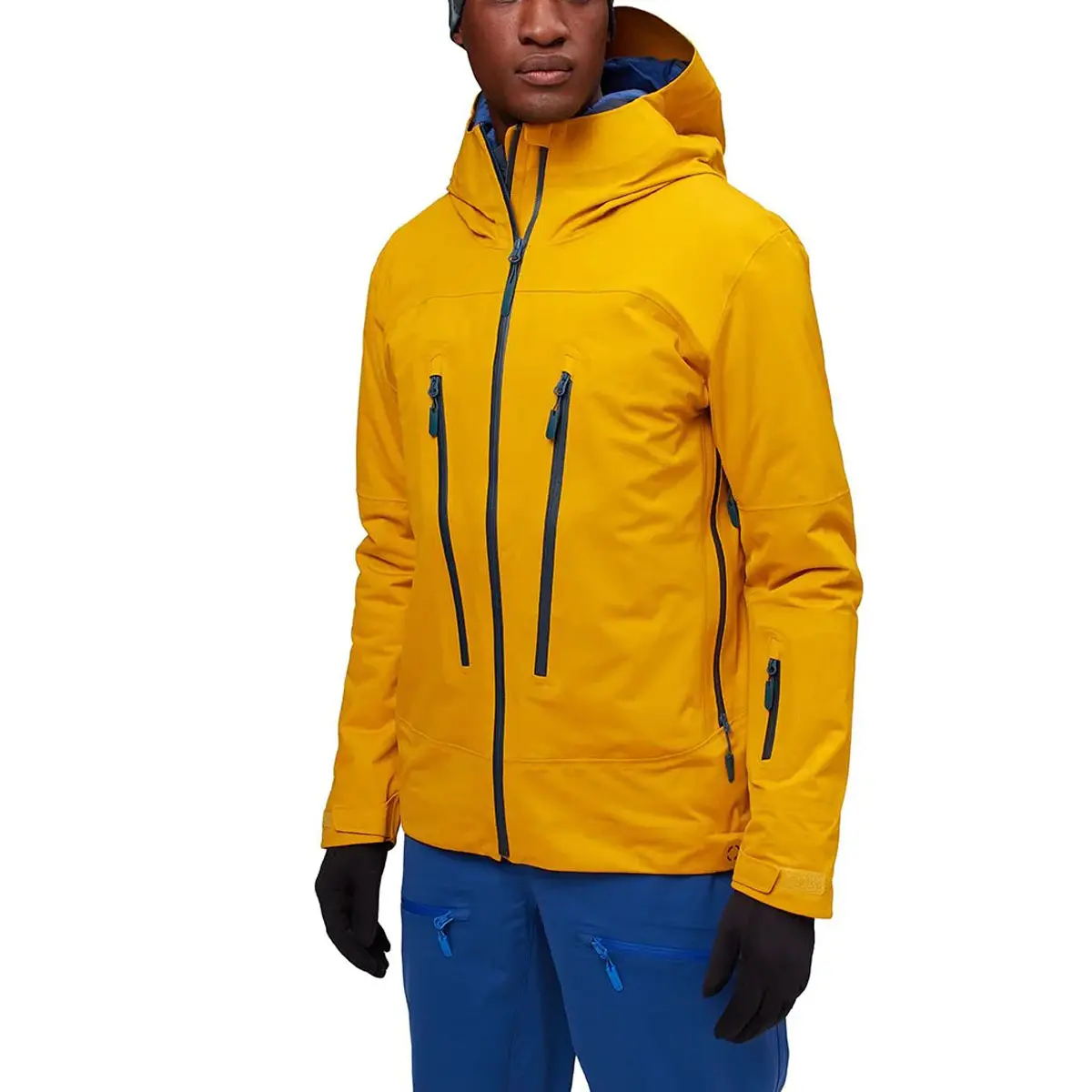 High end men's ultralight ski jackets breathable waterproof snowboard jackets with adjustable hood winter stretchy coats