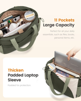 LOVEVOOK Wholesale Designer Handbags Lightweight 15.6 in Luxury Puffer Shoulder Bgag Travel Office Lady Tote Handbags for Women