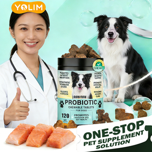 มีบริการ EM/ODM ผลิตภัณฑ์เสริมอาหารสำหรับสัตว์เลี้ยงชนิดเคี้ยว โปรไบโอติก ช่วยเสริมสุขภาพทางเดินอาหาร บำรุงระบบย่อยอาหาร โปรไบโอติกสำหรับสัตว์เลี้ยง - Product Image 1