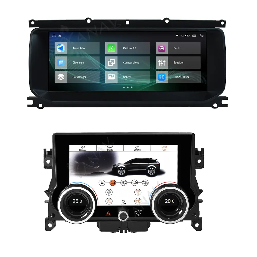 Android 12 10.25 "autoradio lettore multimediale per Land Rover Range Rover Evoque 12-2018 navigazione GPS controllo dell'aria schermo Tesla