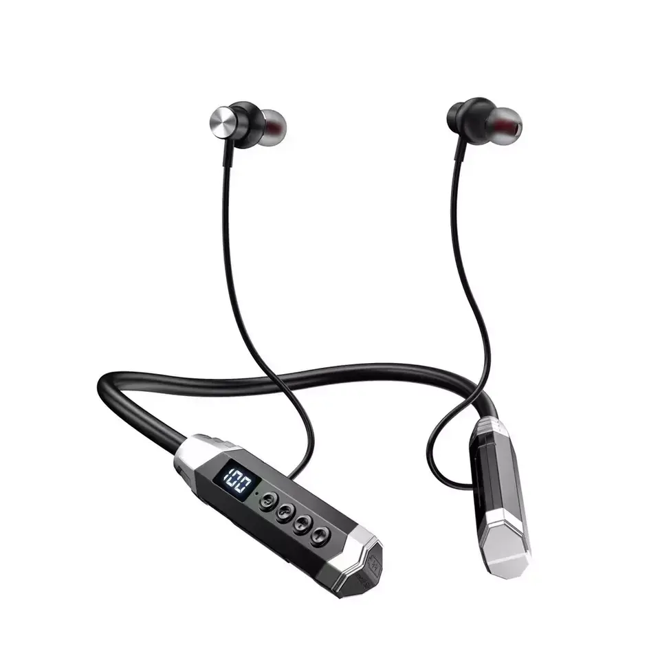 T9A Bluetooth 5.2 Neckband Headphones Sport Earphone Wireless Microphone Headsets