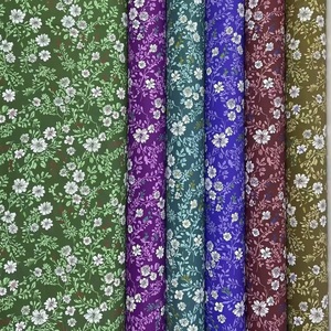 Tessuto in Rayon 100% Ecologico a Basso MOQ, Stampato Digitalmente, Leggero, con Stampa Floreale <span class=keywords><strong>Liberty</strong></span> per Abiti e Vestiti - Product Image 4