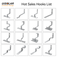 UISOLAR Crochets de fixation pour panneaux solaires en acier inoxydable pour toitures à tuiles – Supports de montage réglables pour systèmes solaires sur toitures à tuiles