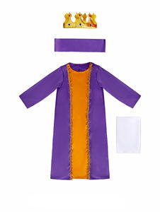 Costume da Re <span class=keywords><strong>Nero</strong></span> Medievale per Bambini, Travestimento per Feste di Halloween e Natale, Abito da <span class=keywords><strong>Principe</strong></span> per Spettacoli - Product Image 4