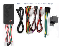 Vente flash : Traceur GPS précis GT06, système de suivi de véhicule, TK100 avec relais, micro, batterie, SOS, accessoires