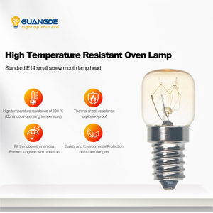 Lampe de <span class=keywords><strong>four</strong></span> en verre tungstène résistante aux hautes températures, <span class=keywords><strong>ampoule</strong></span> <span class=keywords><strong>LED</strong></span> 15W/25W avec entrée AC 110-260V et durée de vie de 30000 heures - Product Image 2