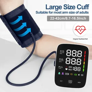 Personalizzazione portatile 120 memoria elettronica braccio superiore automatico digitale macchina per la pressione sanguigna Monitor BP