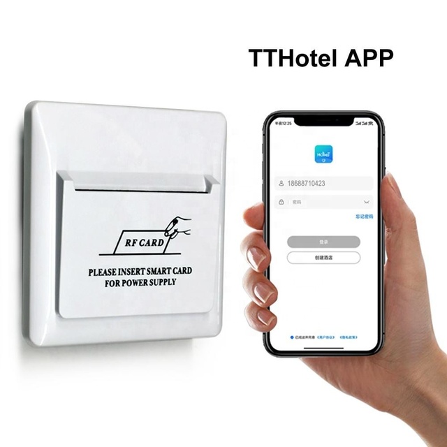 40A TThotel ES2 Energy Saving Switch Card Key 13.56MHZ IC Card Holder Hotel Power Saver Rooms Energy Saving Switch