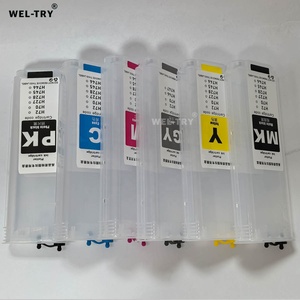 Cartucho de Tinta para Plotter WEL-TRY, Compatible con HP72 T610 T770 T790 T1100 T1120 T1708 C9370A <span class=keywords><strong>C9403A</strong></span>, Chip de Reinicio Automático para Impresora Plotter - Product Image 4