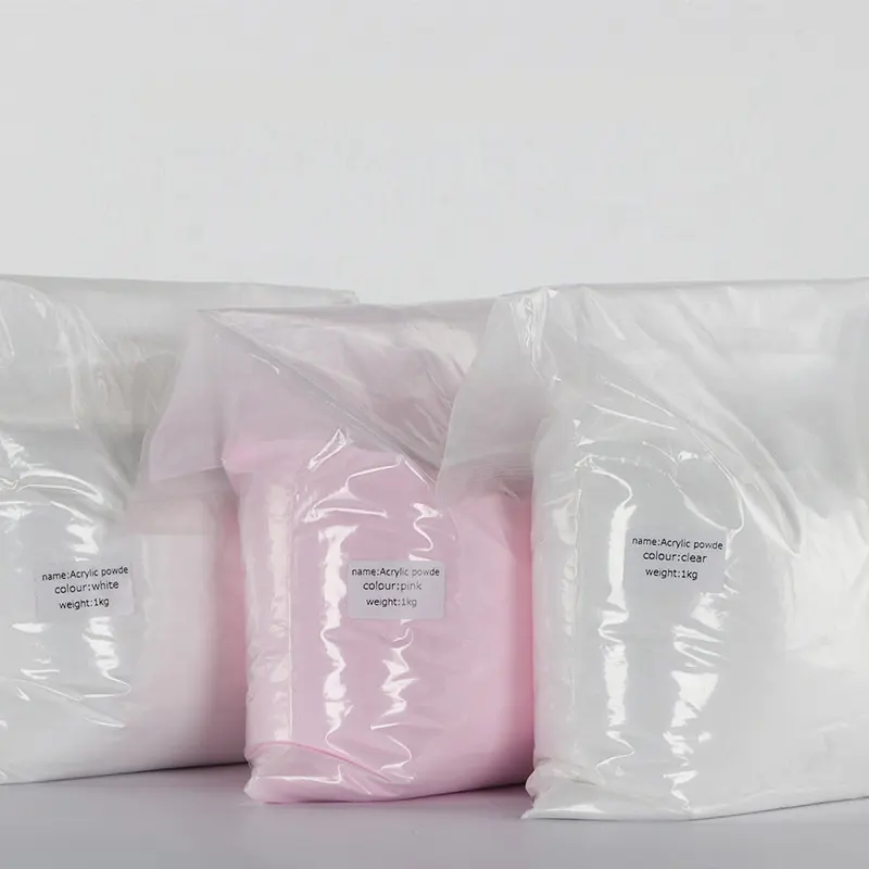 Qianya 2024 Beauty Top Nail Polvo acrílico 1 KG/bag nail clear Pink White bulk Acrylic powder Supply