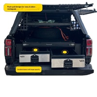 Système de rangement universel pour benne de pick-up, tiroir coulissant à profil bas, organisateur de cargaison, boîte à outils