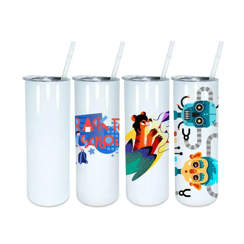 USA Warehouse free shipping 10oz 12oz 15oz 16oz 20oz 22oz 25oz 30oz sublimation tumbler cup glass can water bottle coffee mug