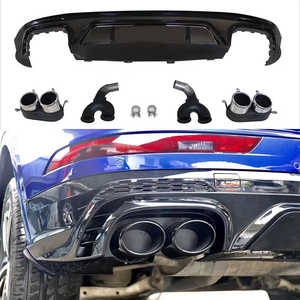 Diffusore Posteriore Stile SQ5 per Audi Q5 2018-2021, con Terminali di Scarico, Modello Sline - Product Image 1