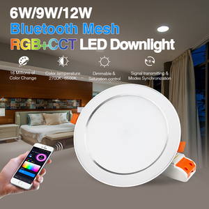 Top Selling Zigbee 12W Dimmable CCT Round LED Panel Light <strong>Smart</strong> Recessed <strong>Downlight</strong> - Product Image 4