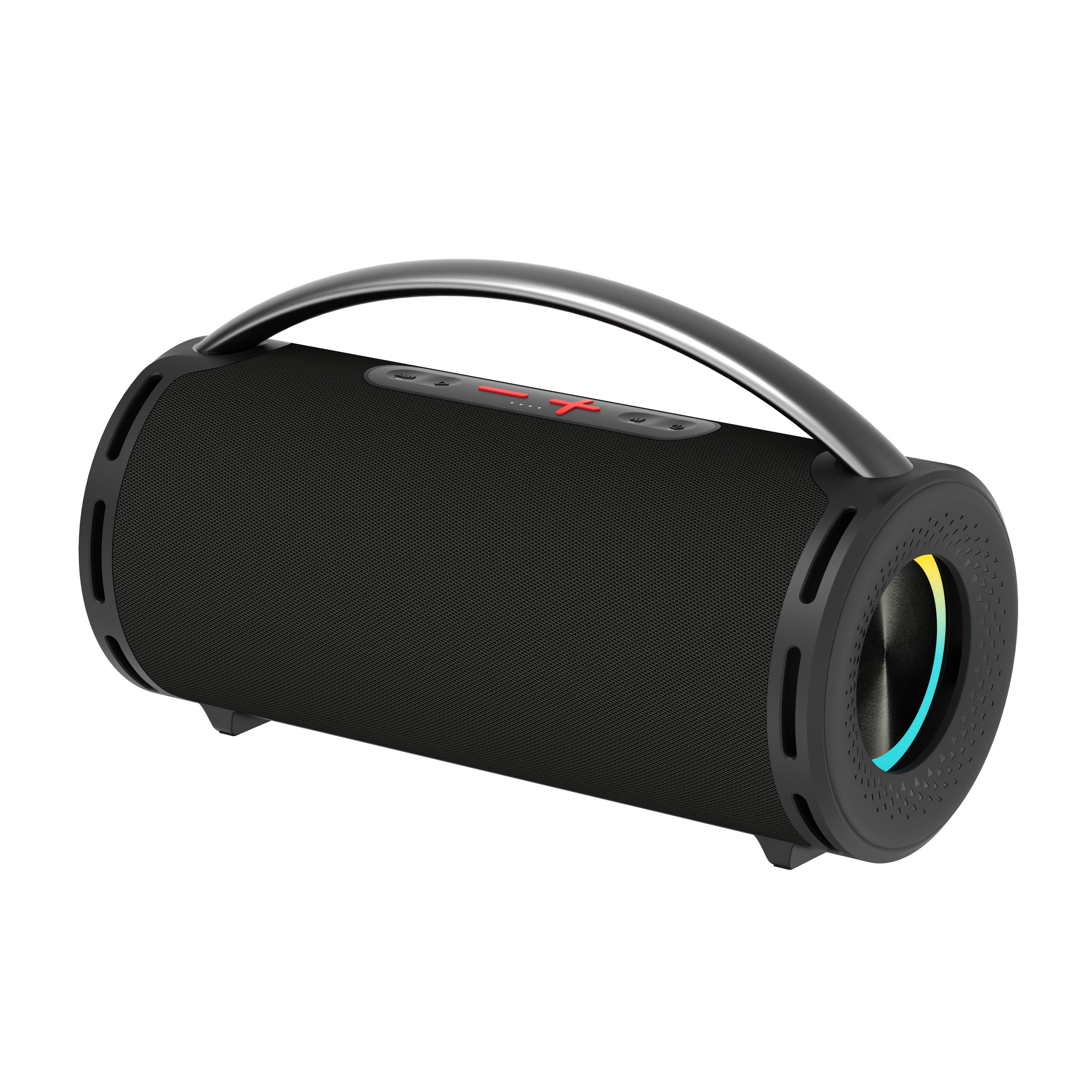IPX7 водонепроницаемый уличный Bluetooth-динамик с аккумулятором 5000 мАч, RGB кольцевой свет, AUX/USB Play для кемпинга путешествия
