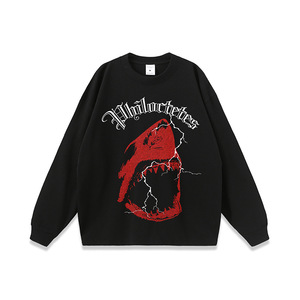 T-shirt a maniche corte con stampa <span class=keywords><strong>squalo</strong></span> alla moda per uomo e donna con colletti larghi e top lavati pesanti - Product Image 5