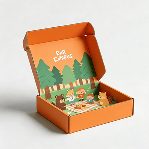 Boîte en carton ondulé personnalisée avec illustration 3D pour enfants, insert personnalisé, boîte <span class=keywords><strong>d</strong></span>'expédition, jouet éducatif pour enfants, solution de marque pour cadeaux - Product Image 1