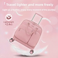 Sac de voyage à roulettes léger, sac à main, sac souple imperméable, bagage cabine multi-usages, grande capacité