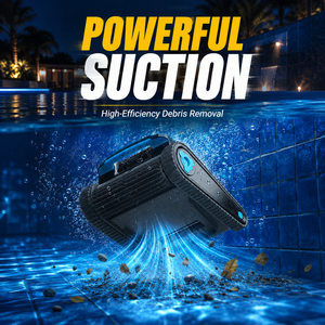 Robot <span class=keywords><strong>per</strong></span> Pulizia Piscine con Cingoli e Forte Potenza di Aspirazione, Batteria da 5200mAh, 4 Modalità di Pulizia e Funzione di Arrampicata sui Pareti - Product Image 1