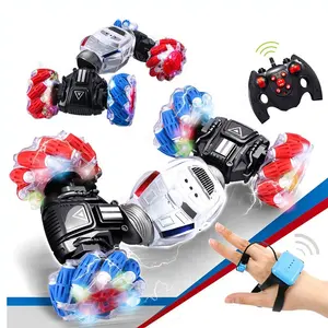 Cool huge foot Drift Cars Dual Sided Twists Stunt Car Hand Gesture Remote Control Watch Rc Twist Drift Car with QX3688-25