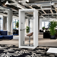 Cabine de bureau insonorisée mobile, cabine anti-bruit pour réception, salle de piano, diffusion en direct et espace d'enseignement