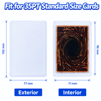 Protège-cartes transparents en gros, pochettes souples en PP BOPP pour cartes de jeu TCG, taille personnalisée, fabricant OEM ODM