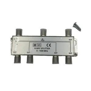 Pemisah TV 6 way F splitter 1 in 6 out 1000MHz