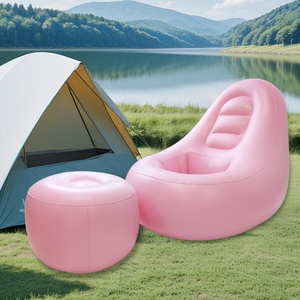 All Years Use Customized Living Room Air <b>Sofa</b> Folding <b>Inflatable</b> Chairs <b>Sofa</b> <b>Inflatable</b> Flocked <b>Sofa</b> Chair Set - Product Image 5