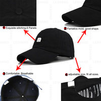 Moda en blanco no estructurado ajustable papá sombrero personalizado 6 paneles algodón liso M letra bordado Logo gorra de béisbol al por mayor
