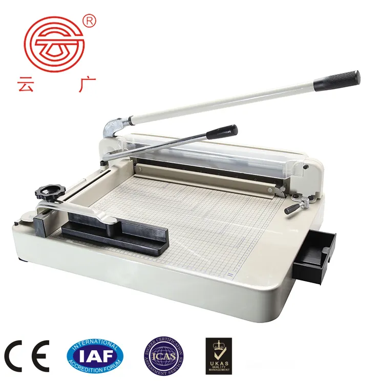 חיתוך עובי חיתוך ידני חותך נייר קראפט חיתוך רב מכר 40 מ""מ חותך נייר A4 סין מעגל ידני 8~30 ס""מ CE, ISO9001 26KG