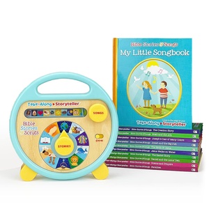 Histoires et chansons bibliques interactives, lecteur d'histoires électronique portable avec 11 livres, jouets éducatifs pour enfants - Product Image 1