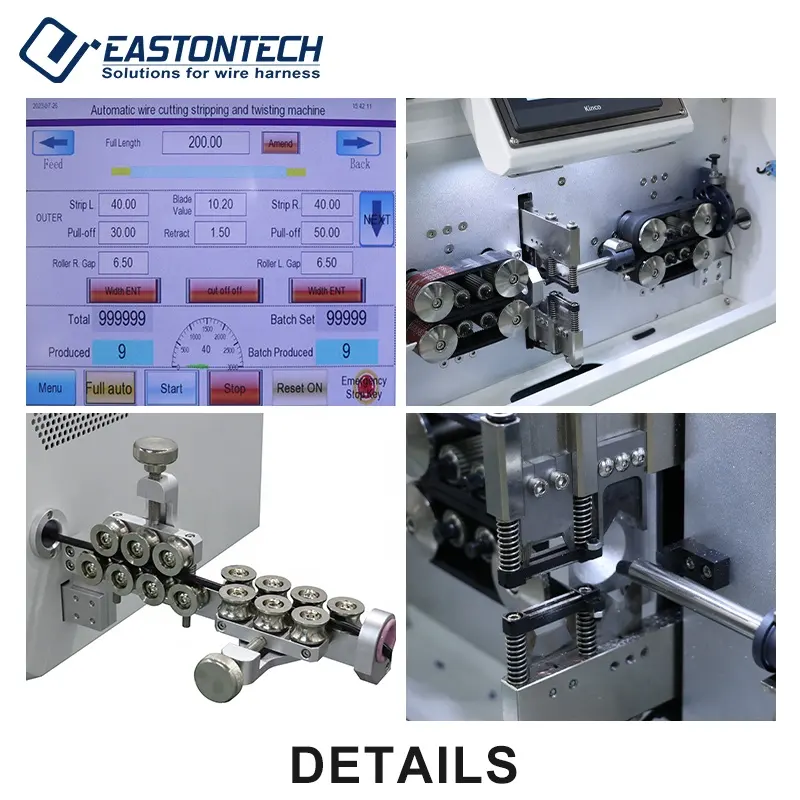 EW-05F+ Neueste automatische Multicore 1-30mm2 Drahtkabel-Schneide- und Abziehmaschine max.11Kernen