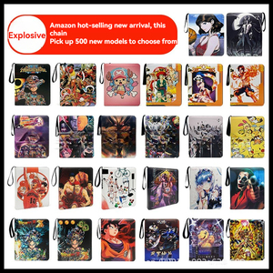 Bán buôn 9 túi giao dịch thẻ chất kết dính biểu tượng tùy chỉnh PU vải da Bìa album thư mục trẻ em Quà tặng - Product Image 5