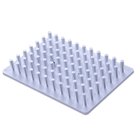 Module de dissipateur thermique en aluminium anodisé avec ailettes de refroidissement et couleur personnalisée pour amplificateur LED haute puissance, transistor, dispositifs semi-conducteurs