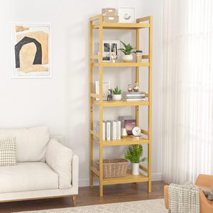 Multi-layer storage wooden shelf, simple small wall-mounted bookcase, floor-<b>standing</b> multi-functional <b>vegetable</b> rack for home - Product Image 2