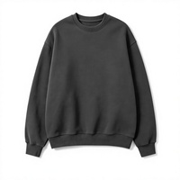 Pakaian Olahraga Pria Lengan Panjang dengan Logo Bordir, Sweatshirt Kerah Bulat Polos untuk Musim Dingin, Cetak Digital, Tenun Nonwoven.