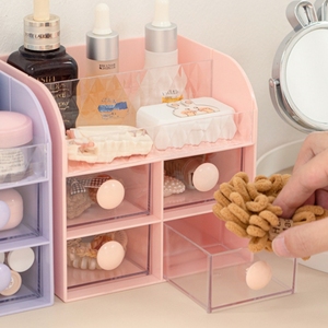 Boîte de rangement d'accessoires multi-usages, boîte à bijoux en plastique de grande capacité, plusieurs couleurs disponibles - Product Image 2