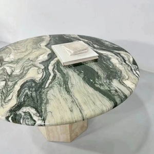 <strong>Round</strong> <strong>Dining</strong> Room Marble Dinning <strong>Table</strong> Set Marble Top Travertine Side Coffee <strong>Table</strong> Marble <strong>Dining</strong> <strong>Table</strong> - Product Image 5