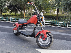 Italy Classical Style Scooter <b>72V</b>/20AH/30AH Lithium 3000w 2 Wheel Fat Tire Golf Motorcycle with EEC - Product Image 2