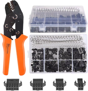 デュポンJST SMオス/メスプラグハウジング2.54mmピッチ2-5ピンSN-2圧着工具付き電子配線用ハーネス用途 - Product Image 1