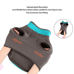 เสื้อกั๊กขนแกะเทียมสำหรับสัตว์เลี้ยงเสื้อโค้ทแบบสวมหัวสำหรับสุนัขตัวเล็กขนาดกลางแบบกำหนดเองเสื้อโค้ท S-XL แบบมีรูสำหรับลูกสุนัขแมว - Product Image 5