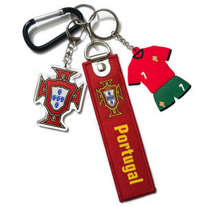 Vente en gros de porte-clés de l'équipe de football de France, d'Espagne et d'Allemagne, autres porte-clés de luxe personnalisés - Product Image 3