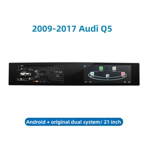 21 Inch 3D Cong Màn Hình Kép Đài Phát Thanh Xe Hơi Cho Audi Q5 2009 2017 Android Tự Động Đa Phương Tiện Máy Nghe Nhạc DSP Không Dây Carplay GPS Navigator - Product Image 2