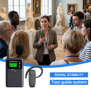 Système de guide audio sans fil - Portable, certifié CE, batterie 500-1000 mAh pour réunions, formations et événements éducatifs - Product Image 6