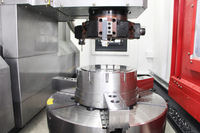 Torno vertical CNC de alta precisión y alta resistencia DL VTC1000 de 8 estaciones con torreta, un solo husillo, 2 ejes y control /FANUC/GSK