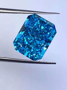 Đá zircon cubic CZ rời, chất lượng cao, nhiều màu sắc, kiểu cắt đá băng, kích thước 7x9, 10x12, bán buôn JiangTong. - Product Image 4