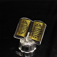 En gros Personnalisé Mini Religieux Décoration Souvenirs Cristal Coran Livre pour Mariage Retour Souvenir Cadeau