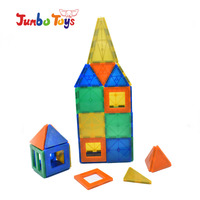 JUMBO TOYS Briques magnétiques qui brillent dans le noir, ensemble de blocs de construction 3D, 7,5 cm, 3,75 cm, jouet éducatif STEM pour enfants